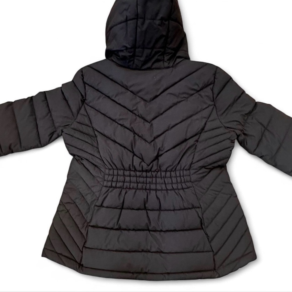 NWT Tommy Hilfiger Hooded Packable Puffer Jacket in Black Size Large Womens - Picture 7 of 7